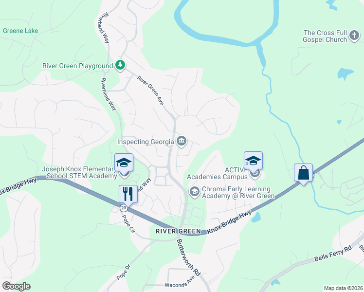 map of restaurants, bars, coffee shops, grocery stores, and more near 207 Providence Lane in Canton