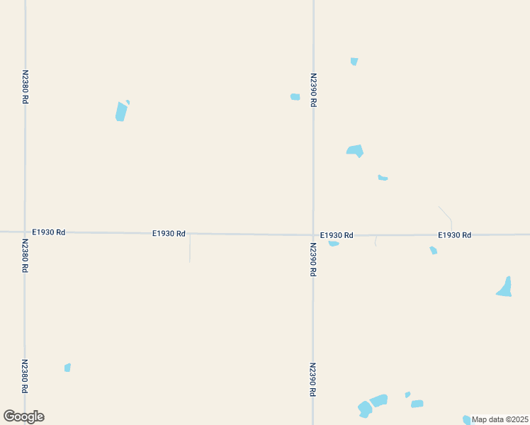 map of restaurants, bars, coffee shops, grocery stores, and more near E1930 Road in Grandfield