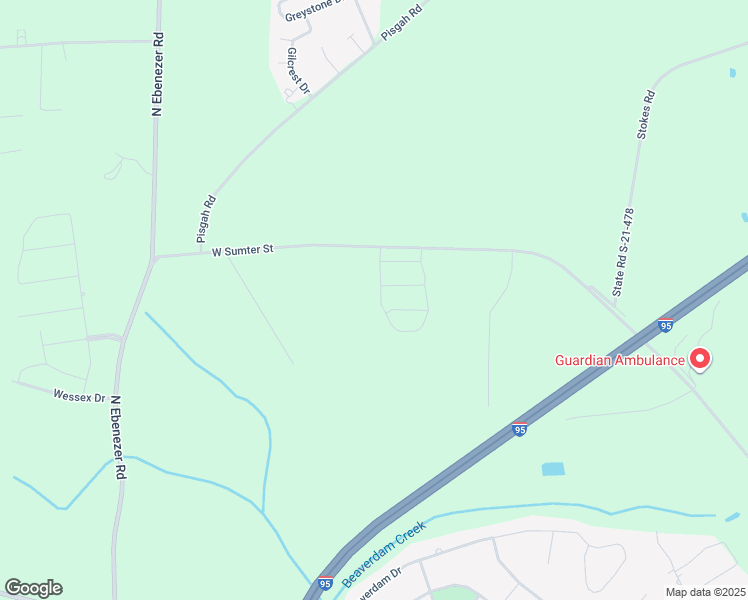 map of restaurants, bars, coffee shops, grocery stores, and more near 3084 West Sumter Street in Florence