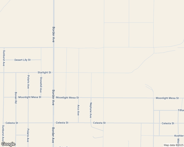 map of restaurants, bars, coffee shops, grocery stores, and more near Neptune Avenue in Joshua Tree