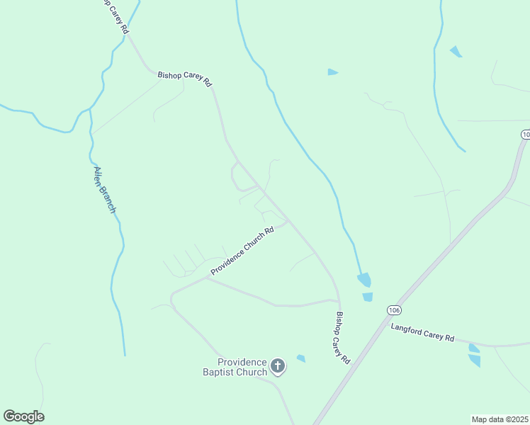 map of restaurants, bars, coffee shops, grocery stores, and more near 697 Bishop Carey Road in Danielsville