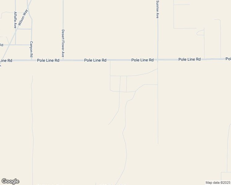 map of restaurants, bars, coffee shops, grocery stores, and more near 2 Desert Drive in Twentynine Palms
