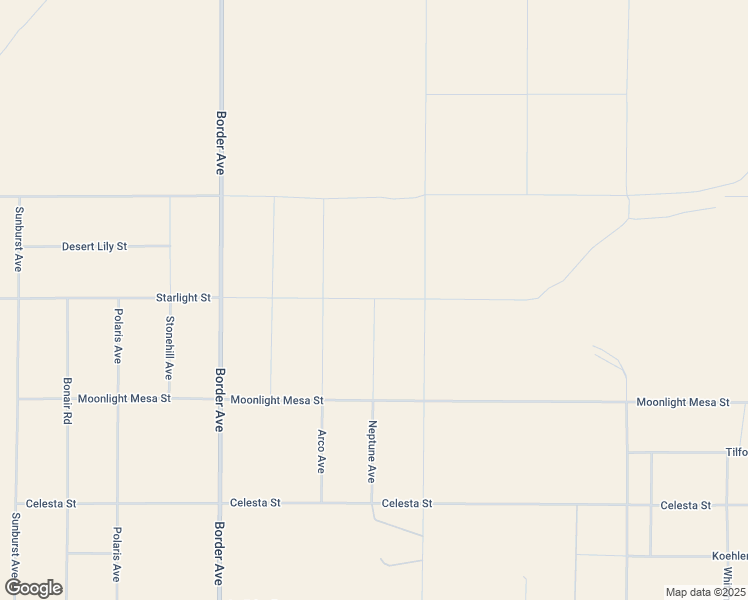 map of restaurants, bars, coffee shops, grocery stores, and more near 2183 Neptune Avenue in Joshua Tree