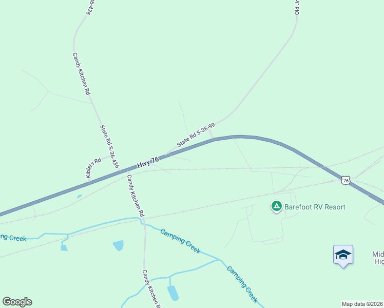 map of restaurants, bars, coffee shops, grocery stores, and more near 118 Glasgow Drive in Prosperity