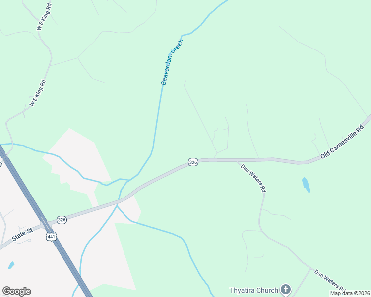 map of restaurants, bars, coffee shops, grocery stores, and more near 1957 Old Carnesville Road in Commerce