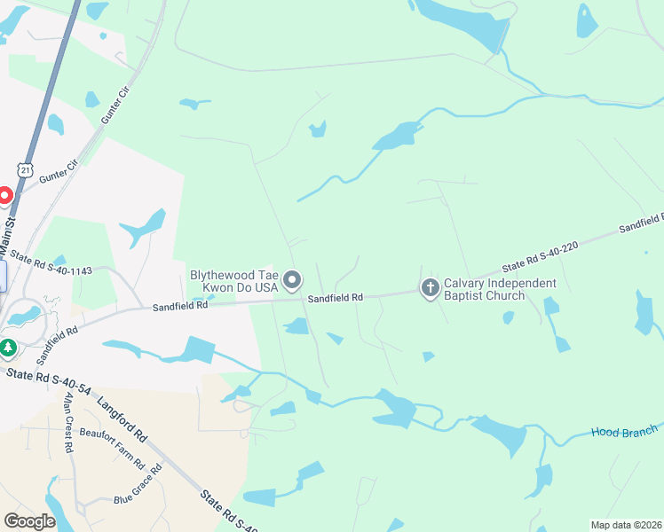 map of restaurants, bars, coffee shops, grocery stores, and more near 118 Kinard Kelly Lane in Blythewood