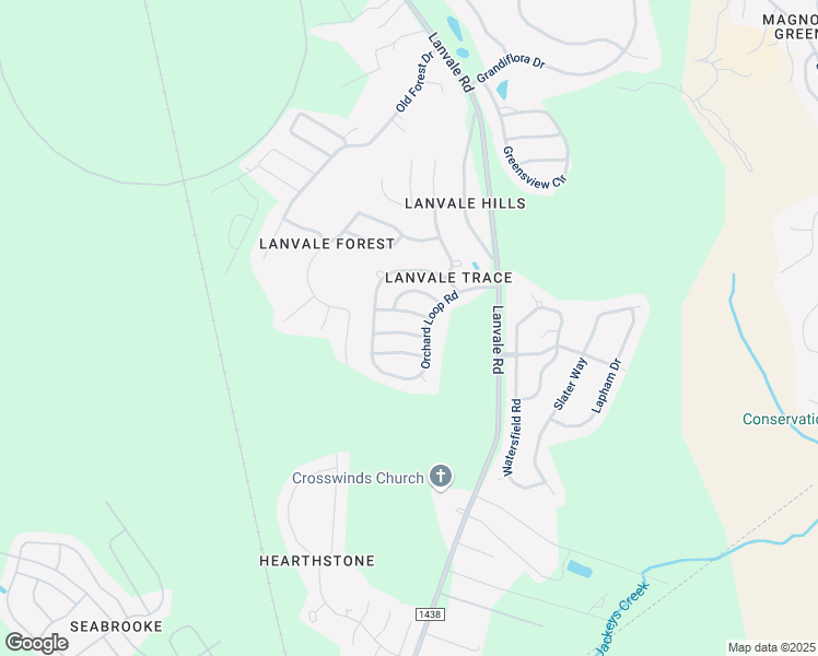 map of restaurants, bars, coffee shops, grocery stores, and more near 3116 Thistlewood Drive Northeast in Leland