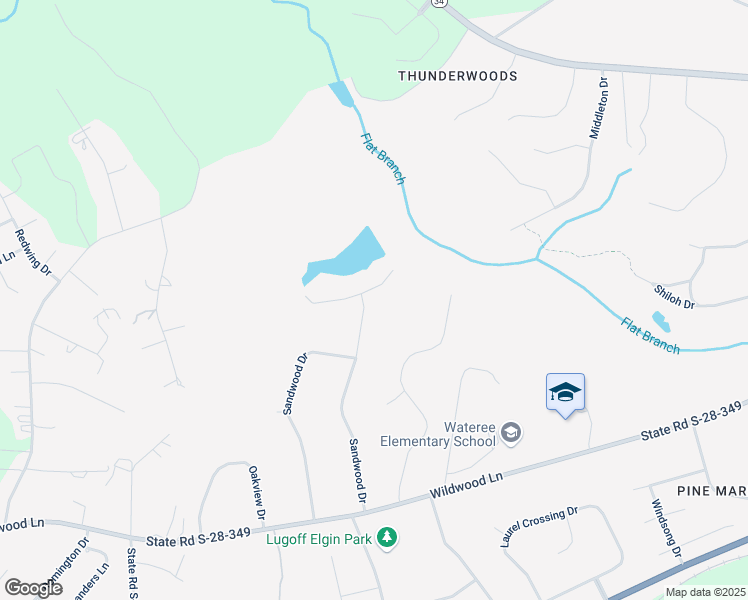 map of restaurants, bars, coffee shops, grocery stores, and more near 24 Wood Lake Drive in Lugoff