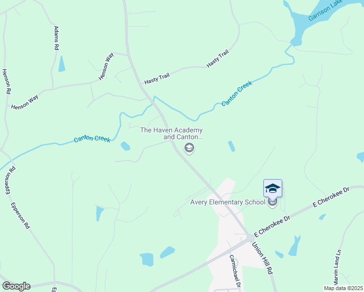 map of restaurants, bars, coffee shops, grocery stores, and more near 8132 Union Hill Road in Canton