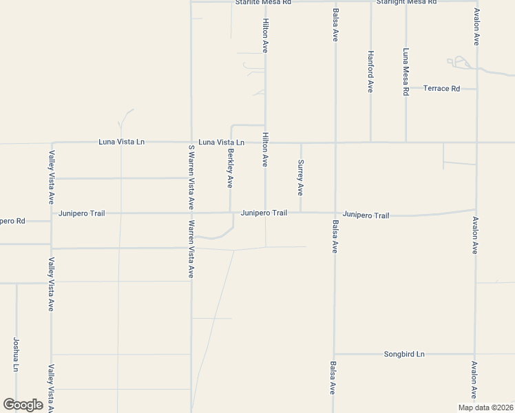 map of restaurants, bars, coffee shops, grocery stores, and more near 1865 Hilton Avenue in Yucca Valley