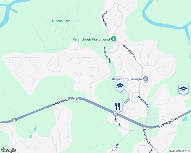 map of restaurants, bars, coffee shops, grocery stores, and more near 502 Fable Lane in Canton