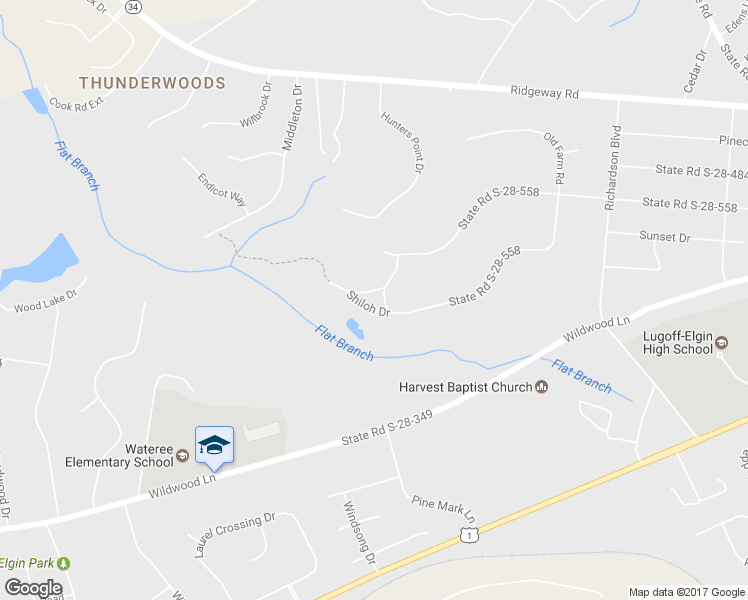 map of restaurants, bars, coffee shops, grocery stores, and more near 133 Anderson Circle in Lugoff