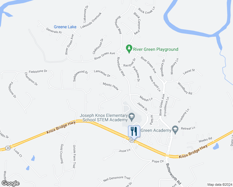 map of restaurants, bars, coffee shops, grocery stores, and more near 137 Legend Creek Drive in Canton