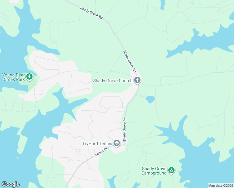 map of restaurants, bars, coffee shops, grocery stores, and more near 7270 Serenity Place in Cumming