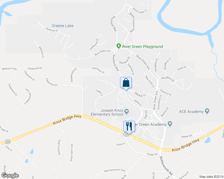 map of restaurants, bars, coffee shops, grocery stores, and more near 137 Legend Creek Drive in Canton