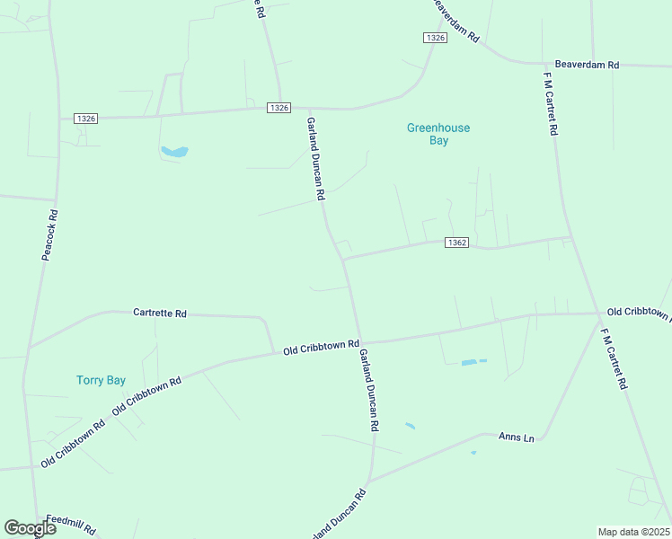 map of restaurants, bars, coffee shops, grocery stores, and more near 446 Garland Duncan Road in Chadbourn