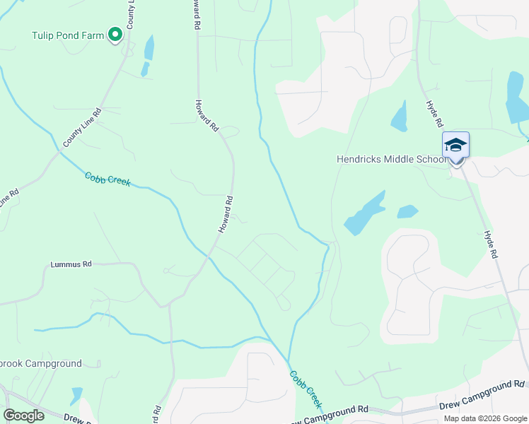 map of restaurants, bars, coffee shops, grocery stores, and more near 5090 Howard Road in Cumming
