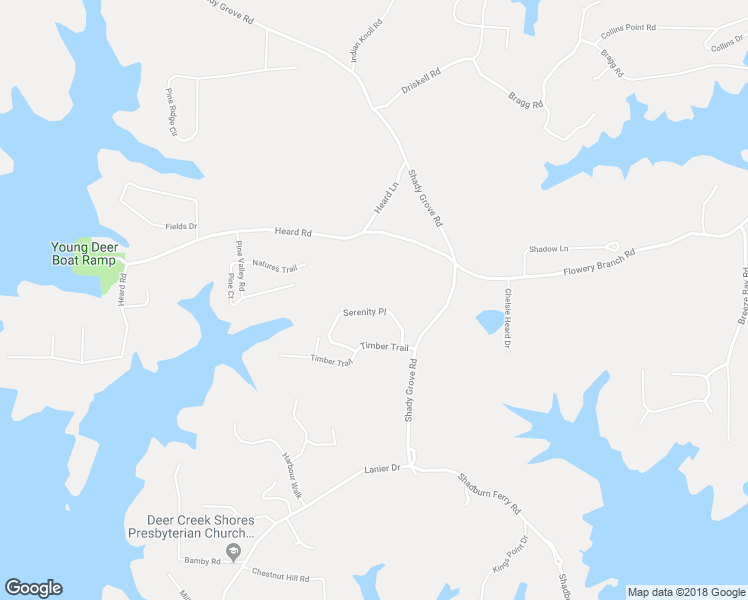 map of restaurants, bars, coffee shops, grocery stores, and more near 7270 Serenity Place in Cumming