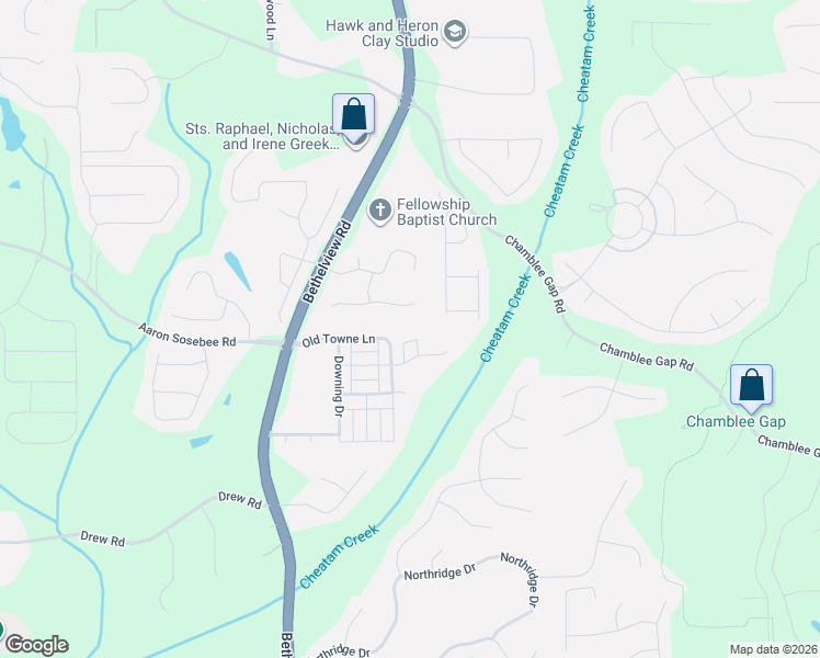 map of restaurants, bars, coffee shops, grocery stores, and more near 3717 Lamp Lighter Circle in Cumming