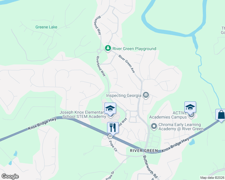 map of restaurants, bars, coffee shops, grocery stores, and more near 142 Market Lane in Canton
