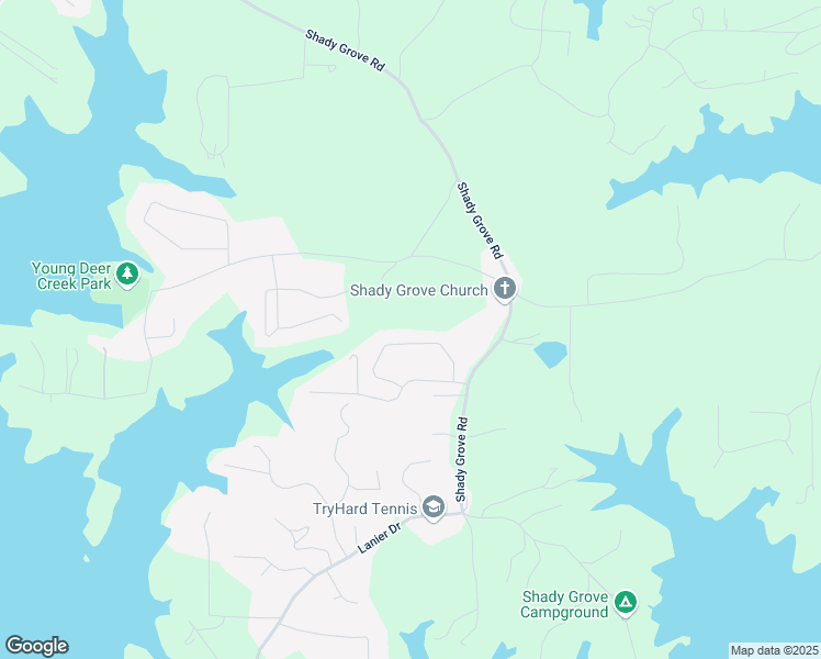 map of restaurants, bars, coffee shops, grocery stores, and more near 7280 Serenity Place in Cumming