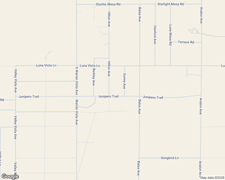 map of restaurants, bars, coffee shops, grocery stores, and more near 1865 Hilton Avenue in Yucca Valley