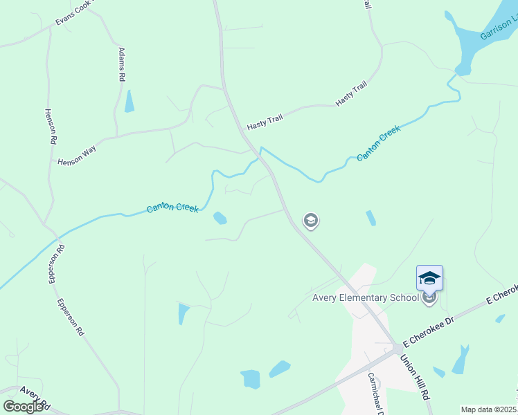 map of restaurants, bars, coffee shops, grocery stores, and more near 102 Creekview Crossing in Canton