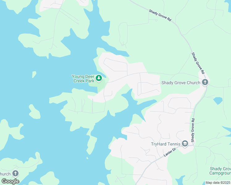 map of restaurants, bars, coffee shops, grocery stores, and more near 7430 Gentry Way in Cumming