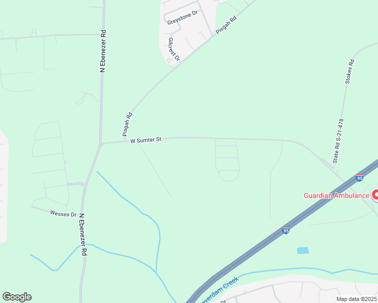 map of restaurants, bars, coffee shops, grocery stores, and more near 3084 West Sumter Street in Florence