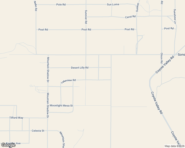 map of restaurants, bars, coffee shops, grocery stores, and more near 1835 Sunever Road in Joshua Tree
