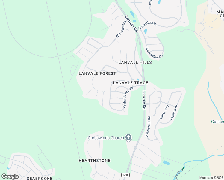 map of restaurants, bars, coffee shops, grocery stores, and more near 8615 Orchard Loop Road in Leland