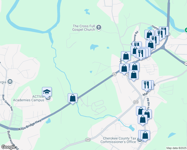 map of restaurants, bars, coffee shops, grocery stores, and more near 248 Quincy Pl in Canton