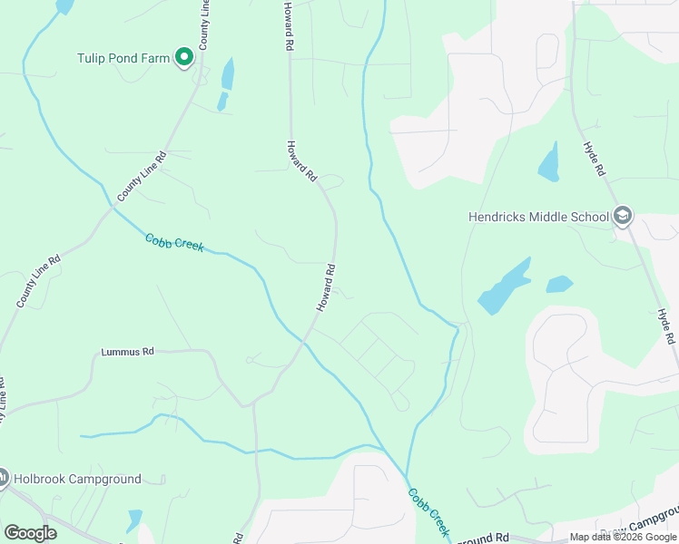 map of restaurants, bars, coffee shops, grocery stores, and more near 5130 Howard Road in Cumming