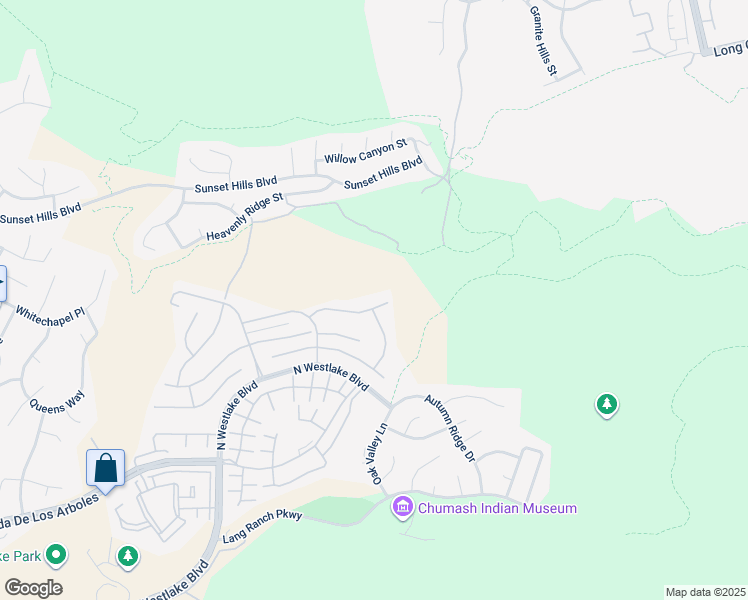 map of restaurants, bars, coffee shops, grocery stores, and more near 3173 White Cedar Place in Thousand Oaks
