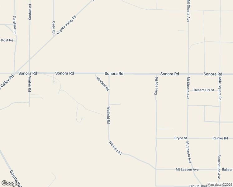 map of restaurants, bars, coffee shops, grocery stores, and more near 1853 Winfield Road in Joshua Tree