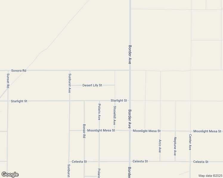 map of restaurants, bars, coffee shops, grocery stores, and more near Desert Lily Street in San Bernardino County