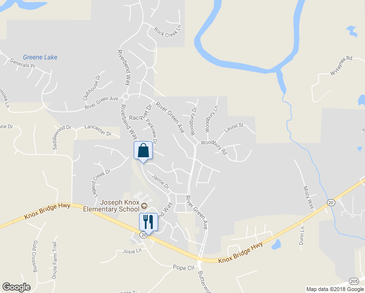 map of restaurants, bars, coffee shops, grocery stores, and more near 310 New Point Lane in Canton