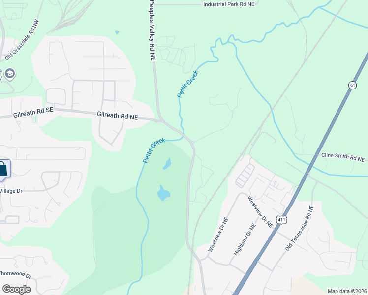 map of restaurants, bars, coffee shops, grocery stores, and more near 279 Peeples Valley Road Southeast in Cartersville
