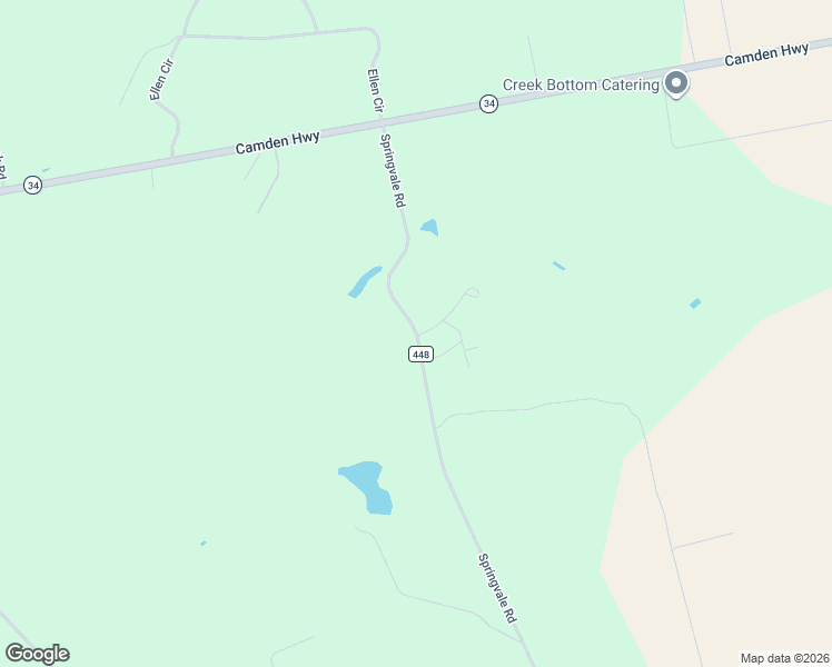 map of restaurants, bars, coffee shops, grocery stores, and more near 22 Springvale Road in Bishopville