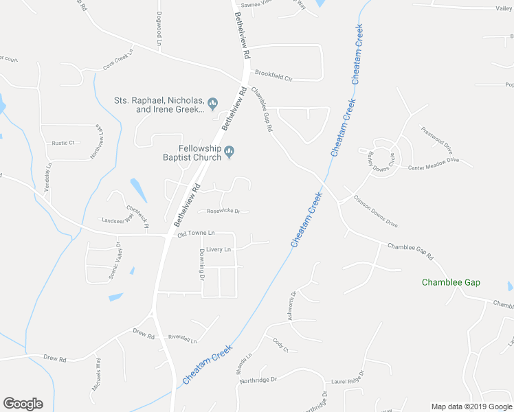 map of restaurants, bars, coffee shops, grocery stores, and more near 2710 Laurel Gate Lane in Cumming