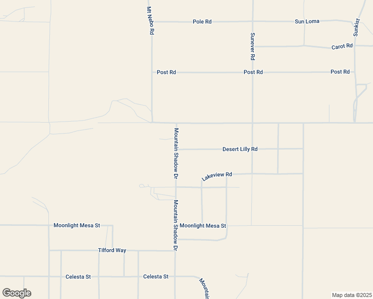 map of restaurants, bars, coffee shops, grocery stores, and more near 63840 Desert Lilly Road in Joshua Tree