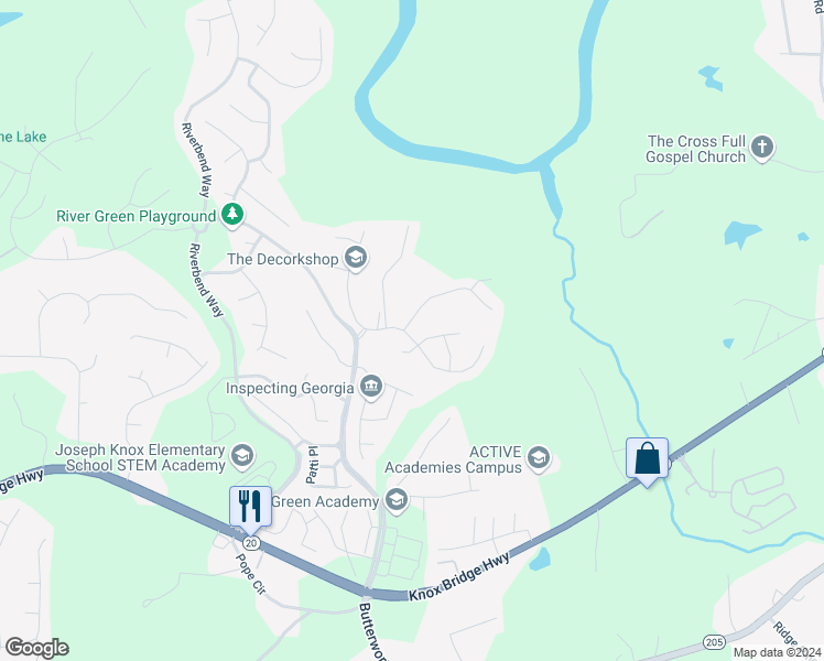 map of restaurants, bars, coffee shops, grocery stores, and more near 100 Laurel Street in Canton