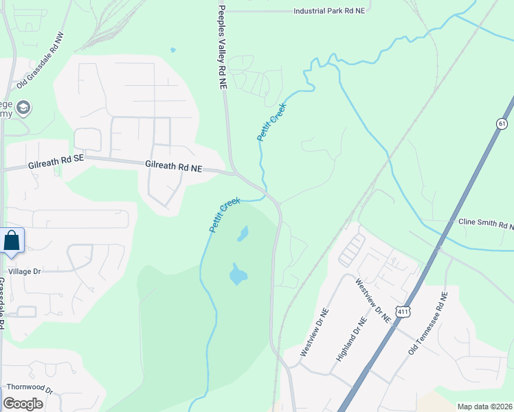 map of restaurants, bars, coffee shops, grocery stores, and more near 279 Peeples Valley Rd SE in Cartersville