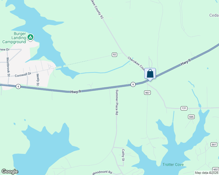 map of restaurants, bars, coffee shops, grocery stores, and more near 5220 Deer Run Road in Cedar Bluff