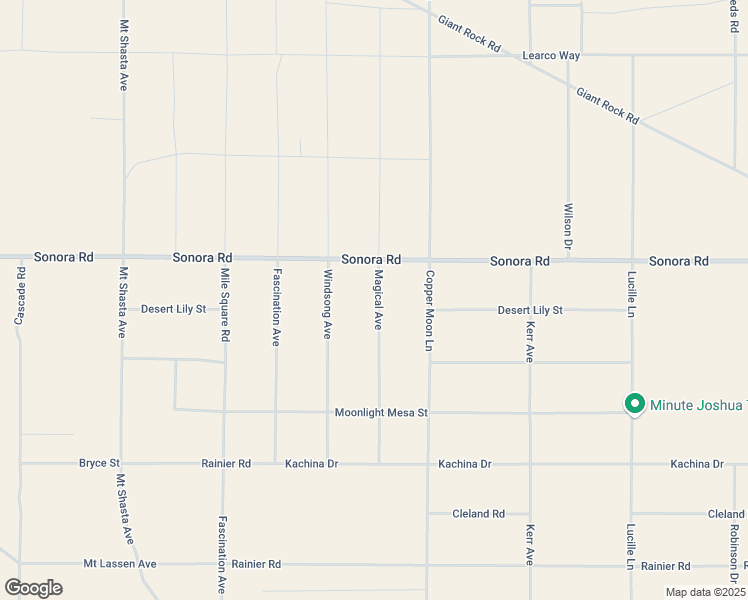 map of restaurants, bars, coffee shops, grocery stores, and more near Magical Avenue in San Bernardino County