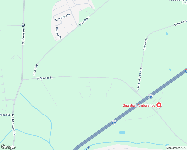 map of restaurants, bars, coffee shops, grocery stores, and more near 3025 West Sumter Street in Florence