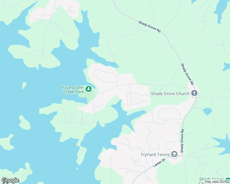 map of restaurants, bars, coffee shops, grocery stores, and more near 7215 Heard Road in Cumming