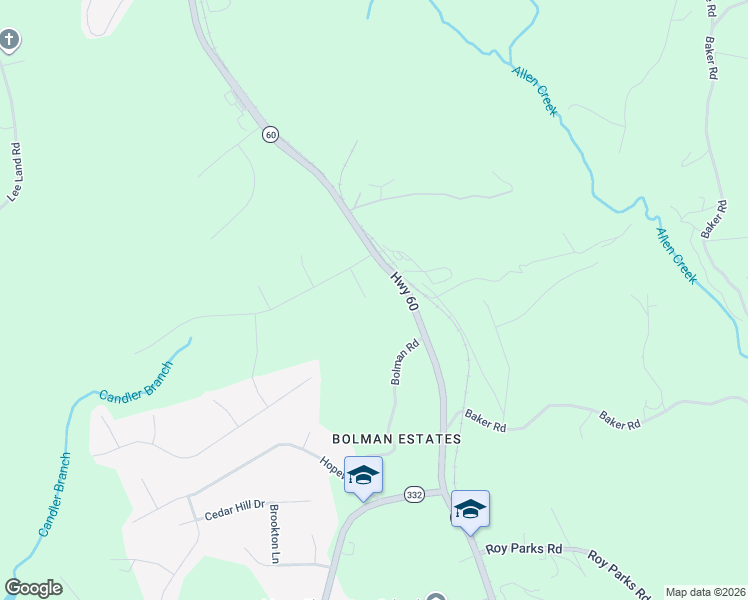 map of restaurants, bars, coffee shops, grocery stores, and more near 2379 Pinehurst Way in Gainesville