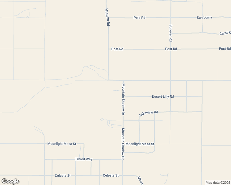 map of restaurants, bars, coffee shops, grocery stores, and more near 1824 Mountain Shadow Road in Joshua Tree