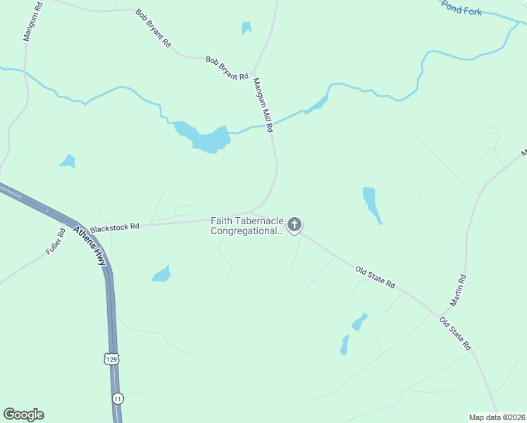 map of restaurants, bars, coffee shops, grocery stores, and more near 3911 Blackstock Road in Talmo